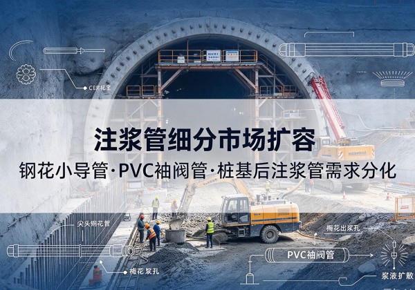 方山注浆管细分市场扩容，隧道钢花小导管、PVC 袖阀管、桩基后注浆管需求分化